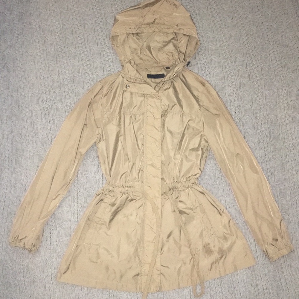 Uniqlo Tan Windbreaker/Anorak Jacket